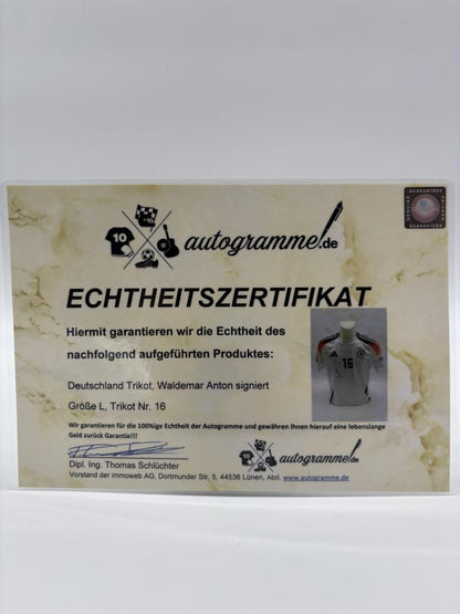 DFB jersey Waldemar Anton signed autographs germany adidas l