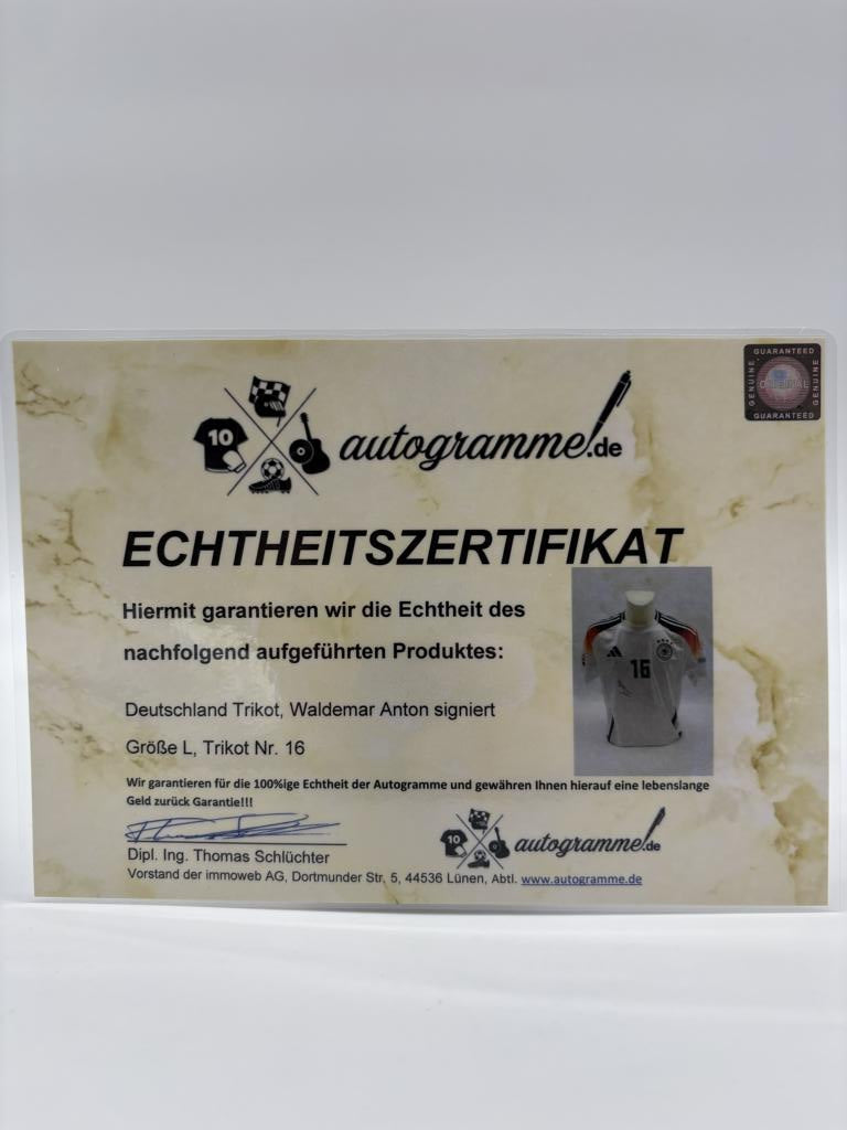 DFB jersey Waldemar Anton signed autographs germany adidas l