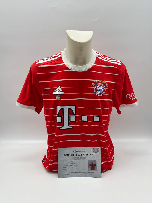 Bayern München Trikot Lennart Karl signiert Autogramm Adidas COA M