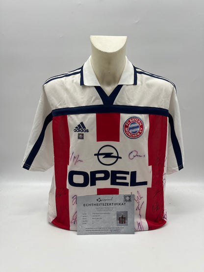 Bayern München Trikot 2000/2001/2002 Teamsigniert Autogramm Adidas XL