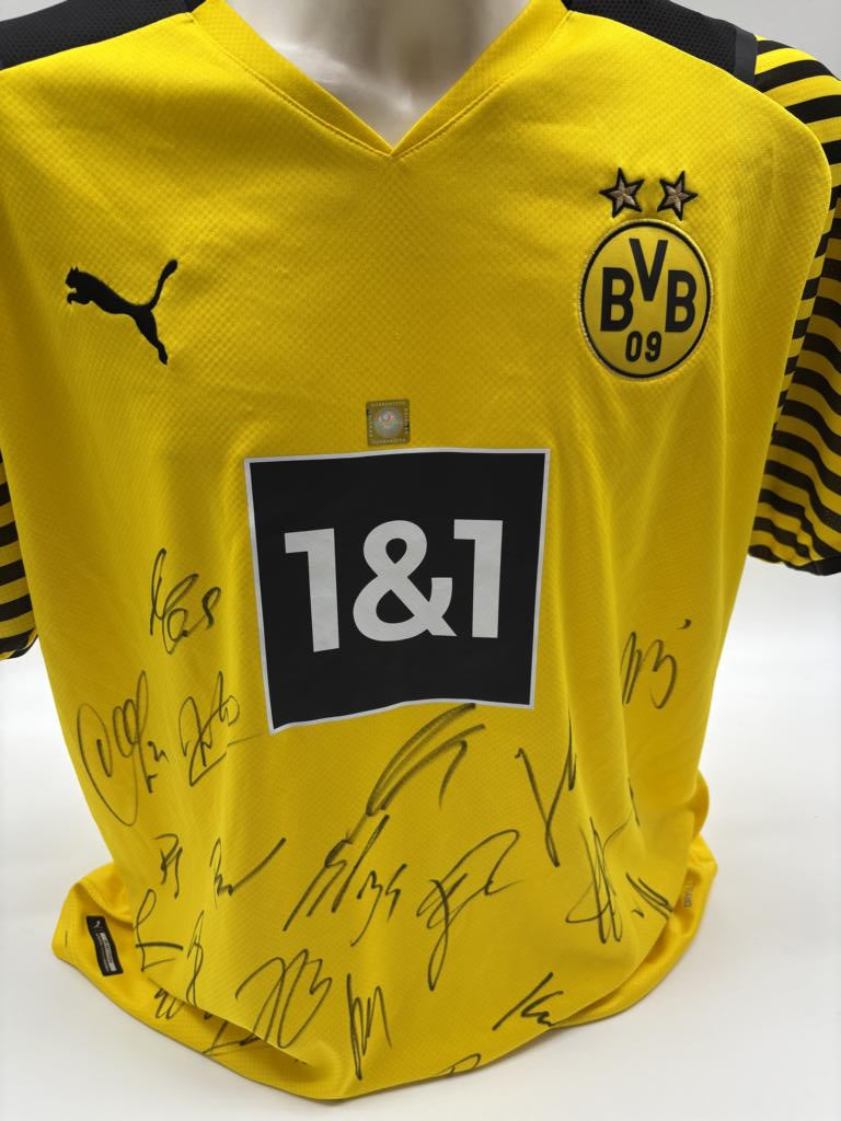 BVB Trikot 2021/2022 Teamsigniert Borussia Dortmund COA Neu Puma XL