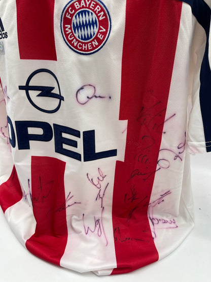 Bayern München Trikot 2000/2001/2002 Teamsigniert Autogramm Adidas XL
