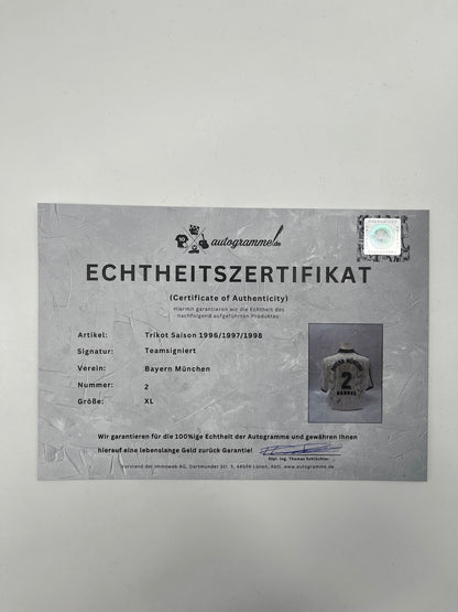 Bayern München Trikot 1996/1997/1998 Teamsigniert Autogramm Adidas XL