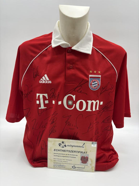 Bayern München Trikot 2005/2006 Teamsigniert COA Adidas XL