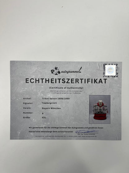 Bayern München Trikot 1998/1997 Teamsigniert Autogramm Adidas XXL