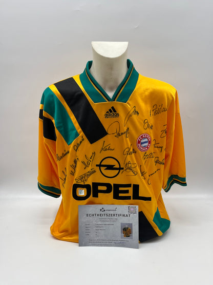 Bayern München Trikot 1993/1994/1995 Teamsigniert Autogramm Adidas XL