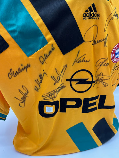 Bayern München Trikot 1993/1994/1995 Teamsigniert Autogramm Adidas XL