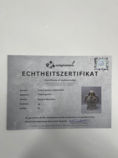 Bayern München Trikot 2006/2007 Teamsigniert Autogramm Adidas COA XL