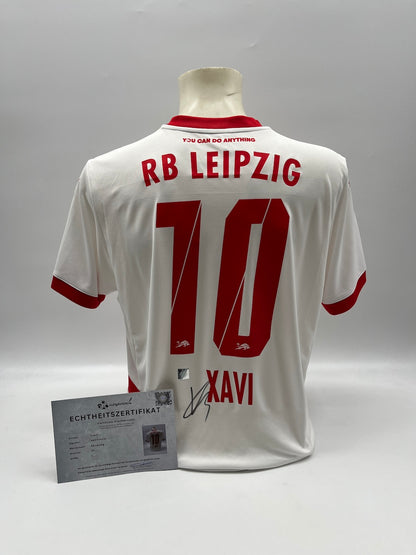 RB Leipzig Trikot Xavi Simons signiert Autogramm Puma COA L