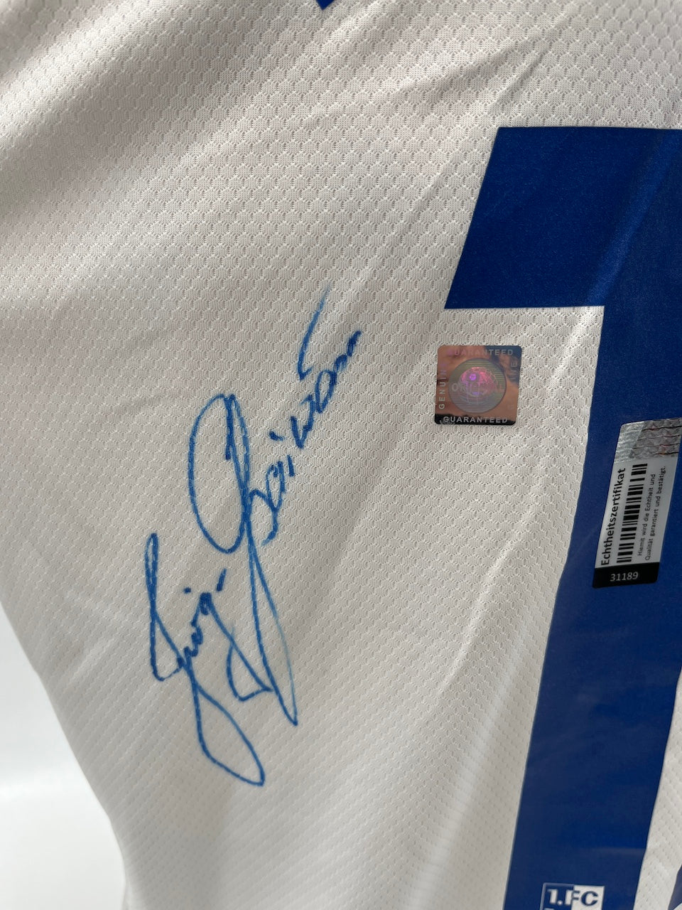 FC Magdeburg Trikot Jürgen Sparwasser signiert Autogramm Hummel XL