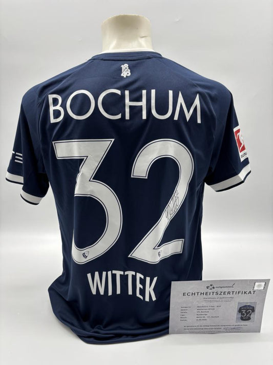 Matchworn VfL Bochum Trikot getragen & signiert von Maximilian Wittek Mainz-Bochum