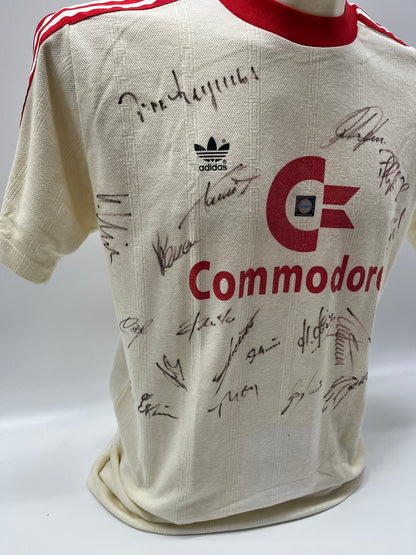 Bayern München Trikot 1984/1985/1986 Teamsigniert Autogramm Adidas L
