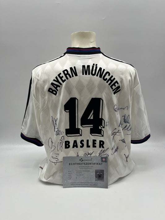 Bayern München Trikot 1996/1997/1998 Teamsigniert Autogramm Adidas XL