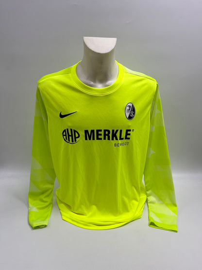 SC Freiburg Torwarttrikot signiert Noah Atubolu Autogramm Nike XL