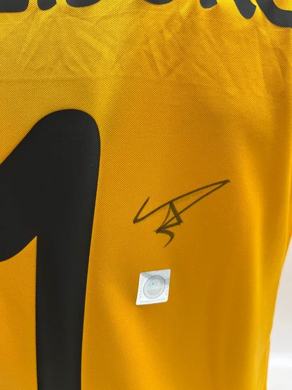 SC Freiburg Torwarttrikot signiert Noah Atubolu Autogramm Nike S