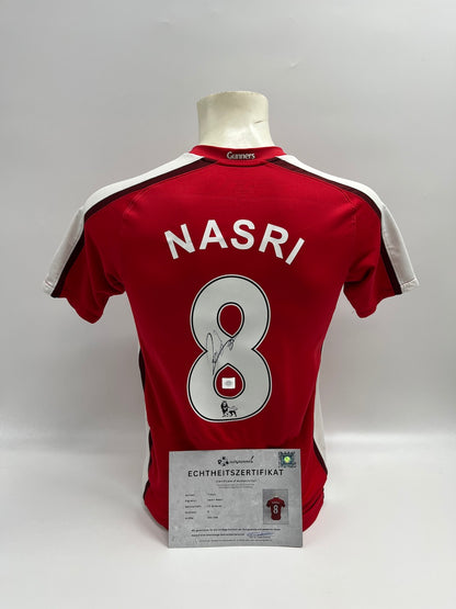FC Arsenal Trikot Samir Nasri signiert Adidas COA Autogramm 152-158