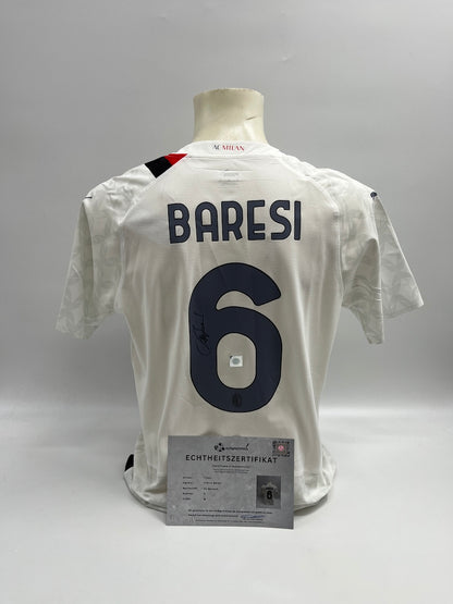 AC Mailand Authentic-Trikot Franco Baresi signiert Autogramm Puma COA M