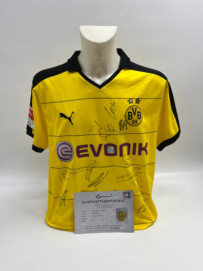 BVB Authentic-Trikot 2015/2016 Teamsigniert Borussia Dortmund COA Puma XL