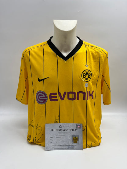 BVB Trikot 2008/2009 Teamsigniert Borussia Dortmund COA Nike XL