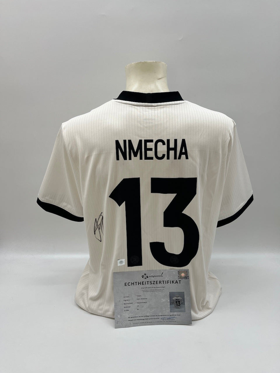 DFB Trikot Felix Nmecha signiert Autogramm Adidas COA XL