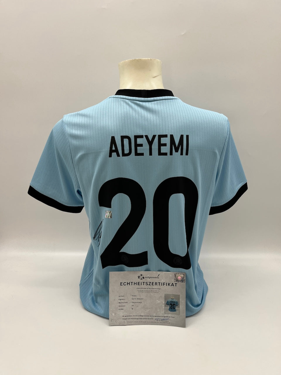 DFB jersey Karim Adeyemi signed autograph Adidas COA new M