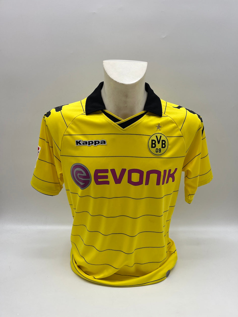Camiseta del Borussia Dortmund firmada por Mario Götze, BVB Kappa M