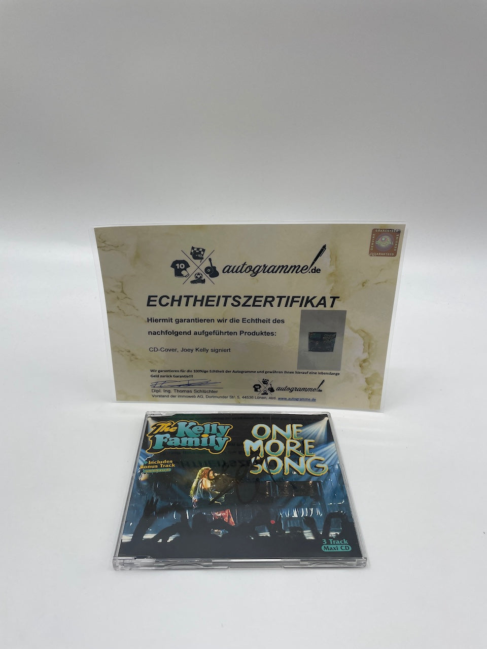 CD Cover Joey Kelly signiert  Autogramm Unterschrift Musik