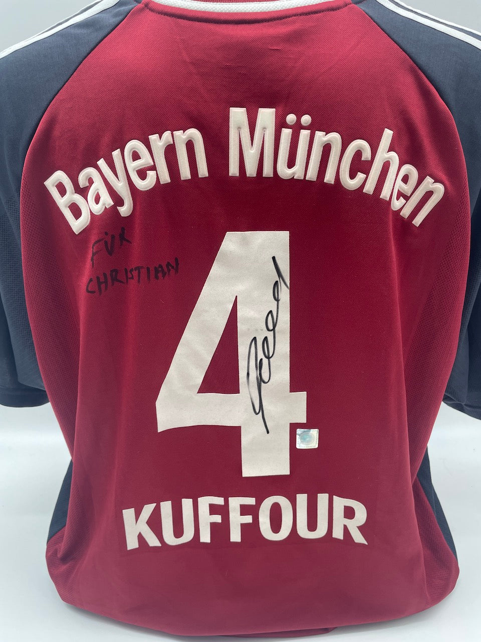 Bayern München Trikot Samuel Kuffour signiert Autogramme Adidas COA XL