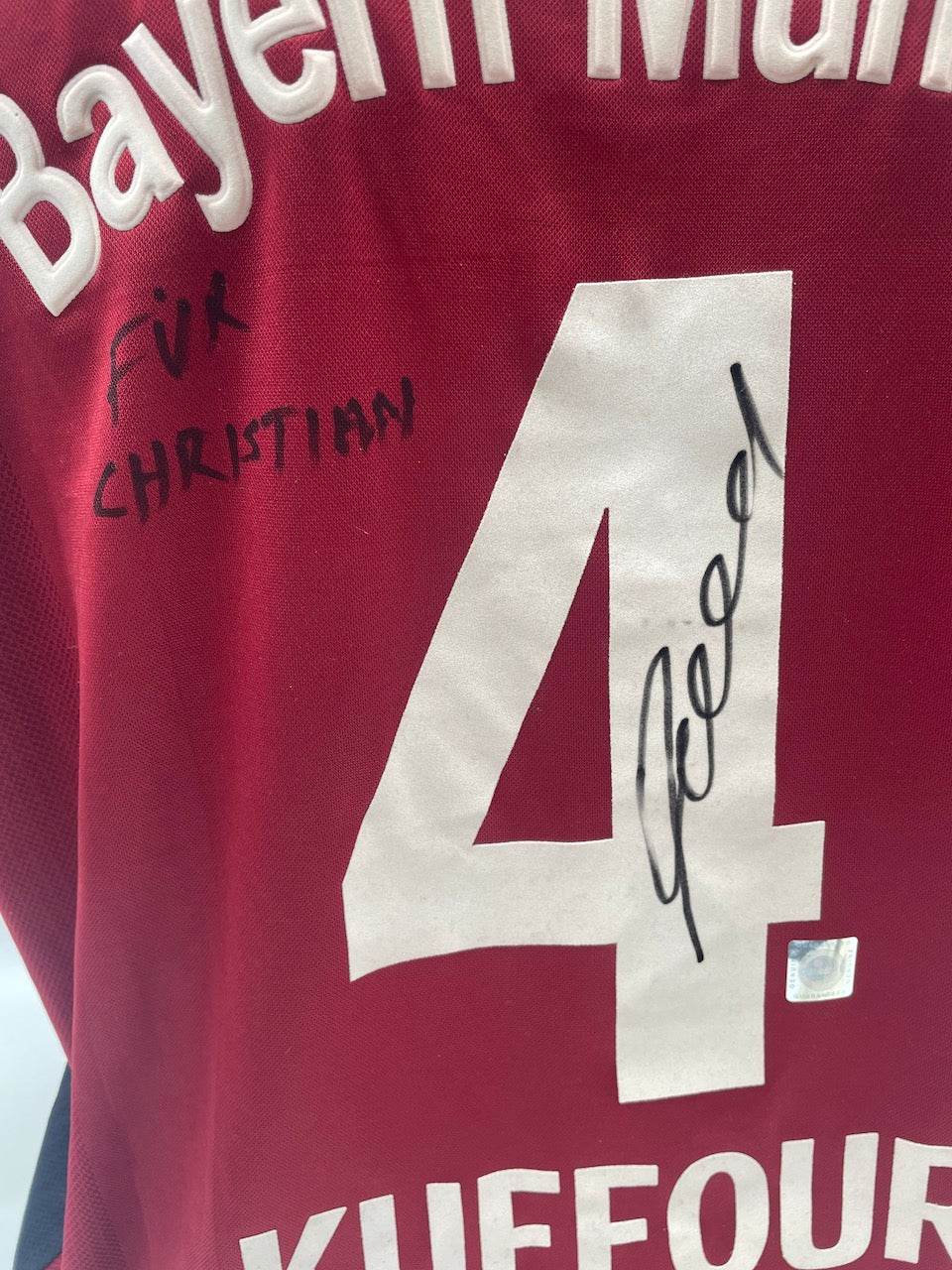 Bayern München Trikot Samuel Kuffour signiert Autogramme Adidas COA XL