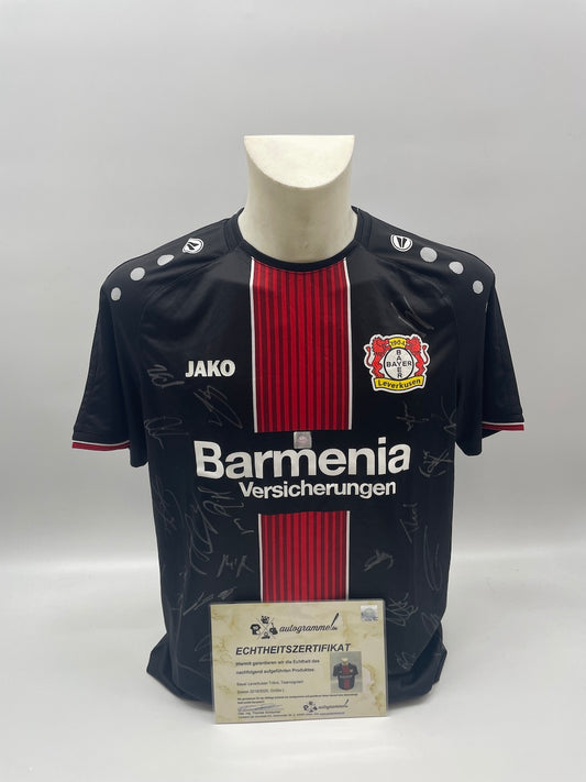 Bayer Leverkusen Trikot 2019/2020 Teamsigniert Autogramm COA Jako L