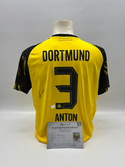 Borussia Dortmund Trikot Waldemar Anton signiert BVB Puma L