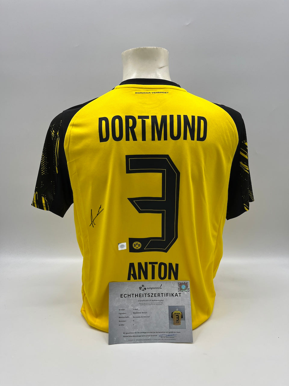 Borussia Dortmund Trikot Waldemar Anton signiert BVB Puma L