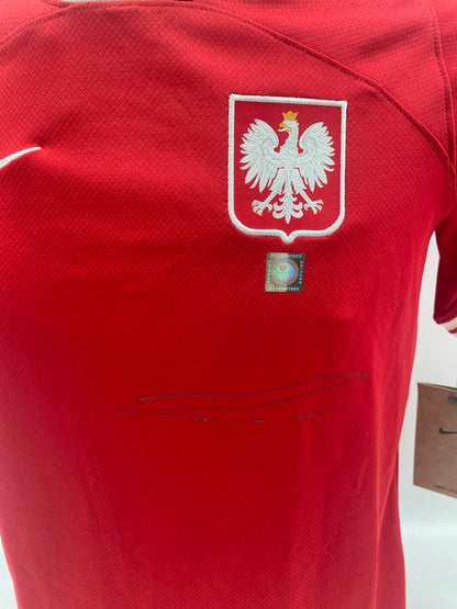 Poland training shirt lukasz piszczek signed autograph Nike new COA 158-170