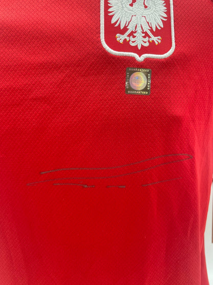 Poland training shirt lukasz piszczek signed autograph Nike new COA 158-170