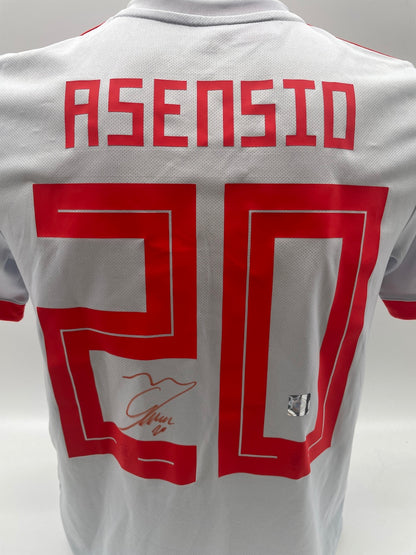 Spain jersey Marco Asensio signed adidas football new Spain 164