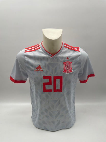 Spain jersey Marco Asensio signed adidas football new Spain 164