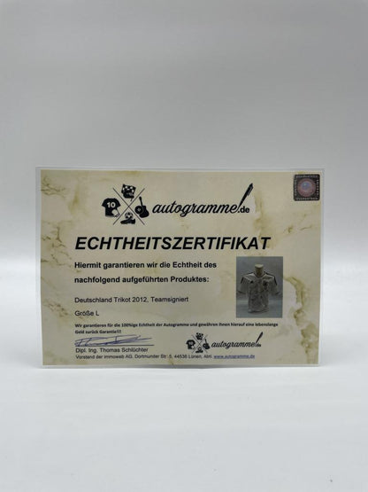 Germany jersey em 2012 team signed DFB football autograph autograph coa adidas l