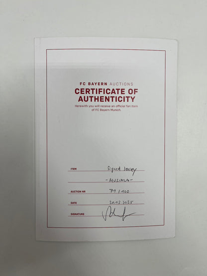 Bayern München Trikot Jamal Musiala signiert im Rahmen COA Adidas 71/100