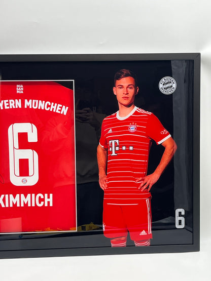 Bayern München Trikot Joshua Kimmich signiert im Rahmen COA Adidas 41/50