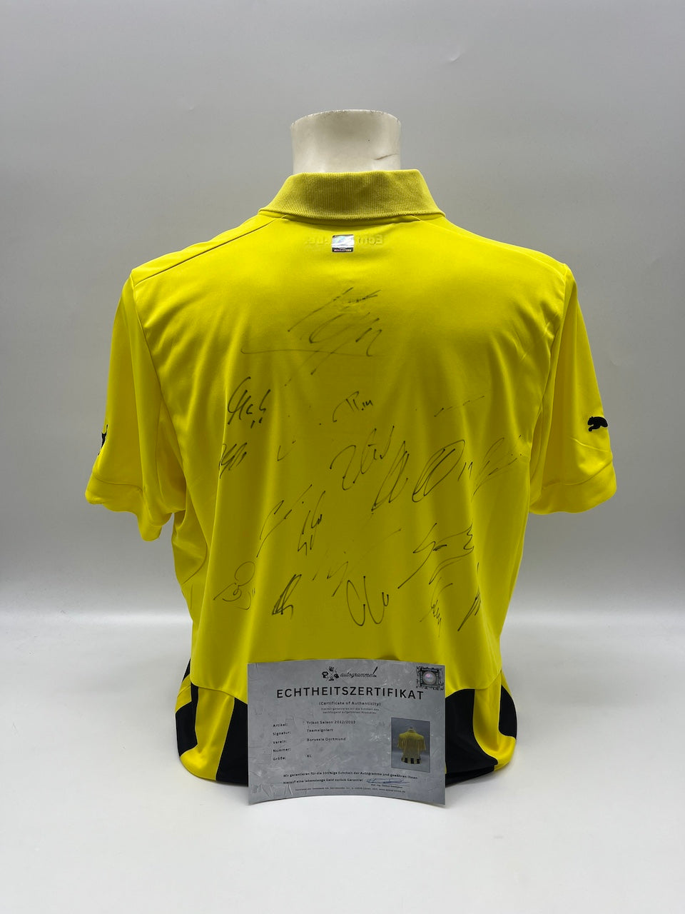 BVB Trikot 2012/2013 Teamsigniert Borussia Dortmund COA Puma XL