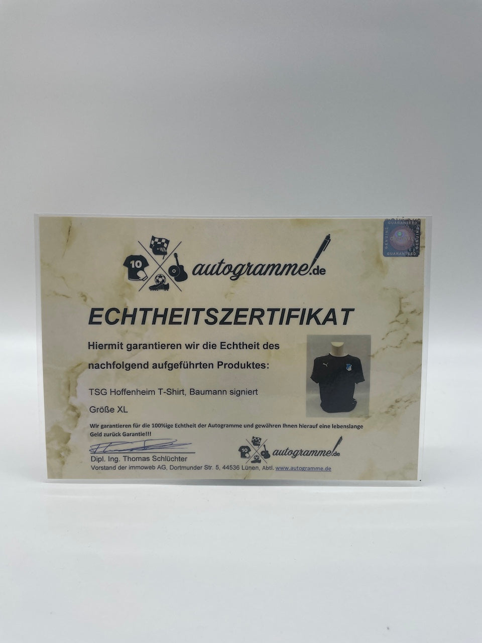 1899 Hoffenheim Shirt Oliver Baumann signed Bundesliga Football New Puma XL