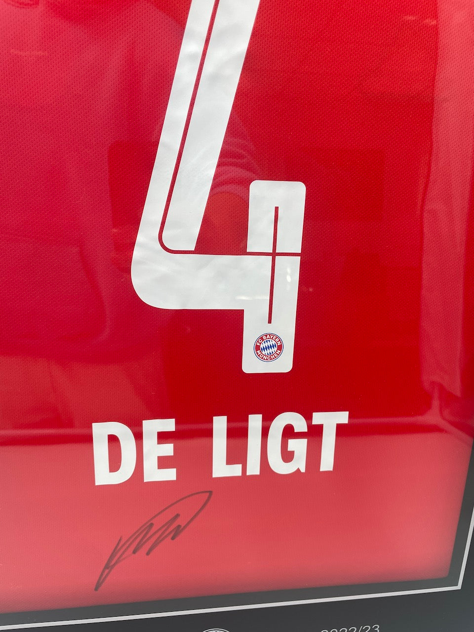 Bayern München Trikot Matthijs de Ligt signiert im Rahmen COA Neu Adidas