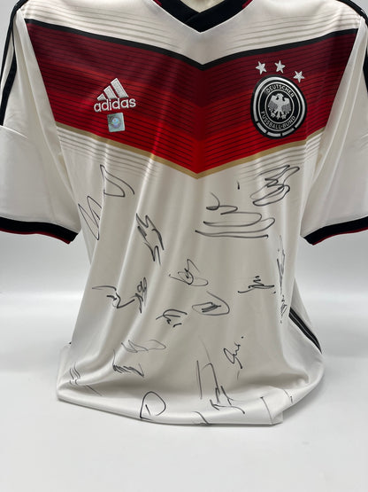 Deutschland Trikot WM 2014 Teamsigniert Autogramm DFB Weltmeister Adidas L
