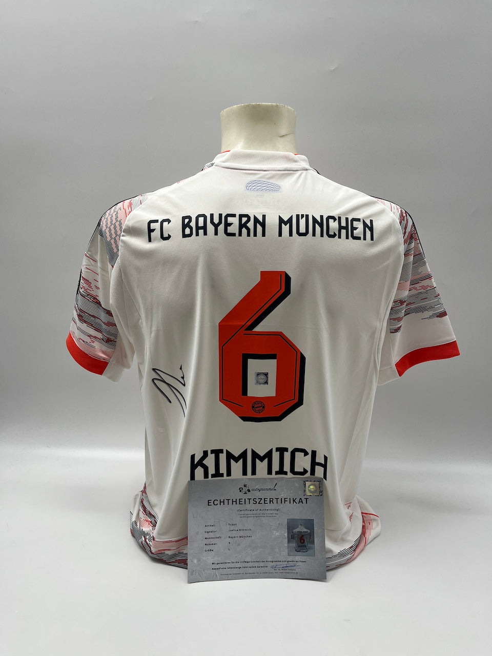 Bayern München Trikot Joshua Kimmich signiert Adidas neu L