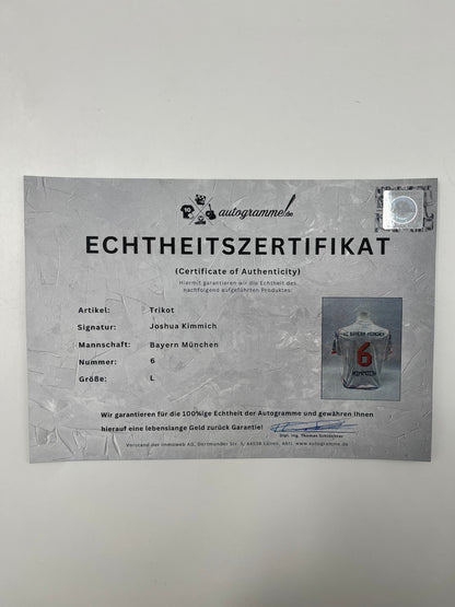 Bayern München Trikot Joshua Kimmich signiert Adidas neu L