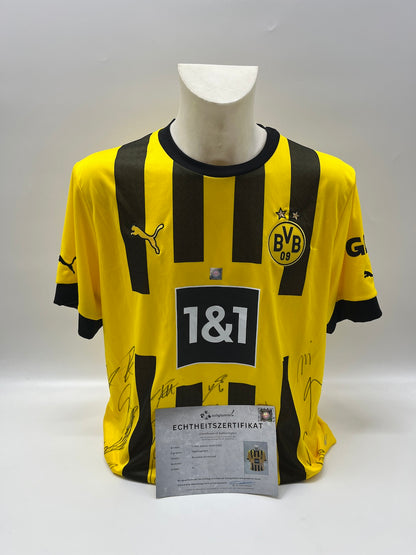 BVB Trikot 2022/2023 Teamsigniert Borussia Dortmund COA Puma Bellingham XL