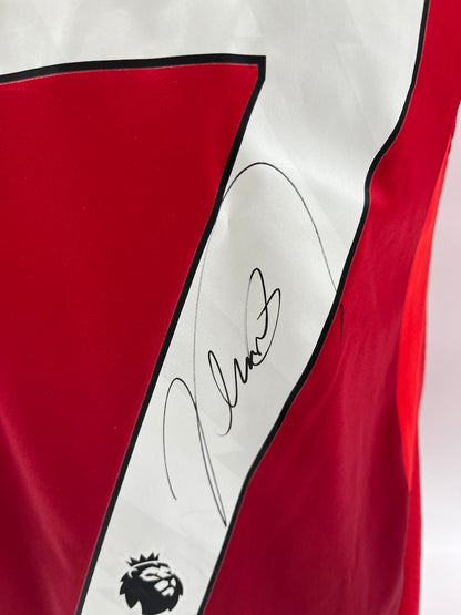 Manchester United Trikot Kobbie Mainoo signiert Autogramm Adidas 164