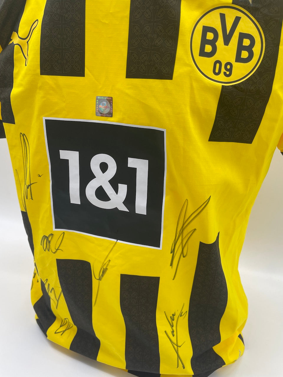 BVB Authentic Trikot 2022/2023 Teamsigniert Borussia Dortmund COA Puma Neu XS