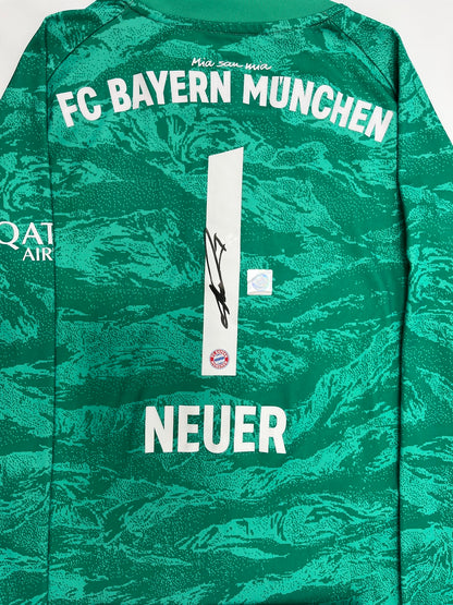 Bayern München Trikot Manuel Neuer signiert im Rahmen COA Adidas 140