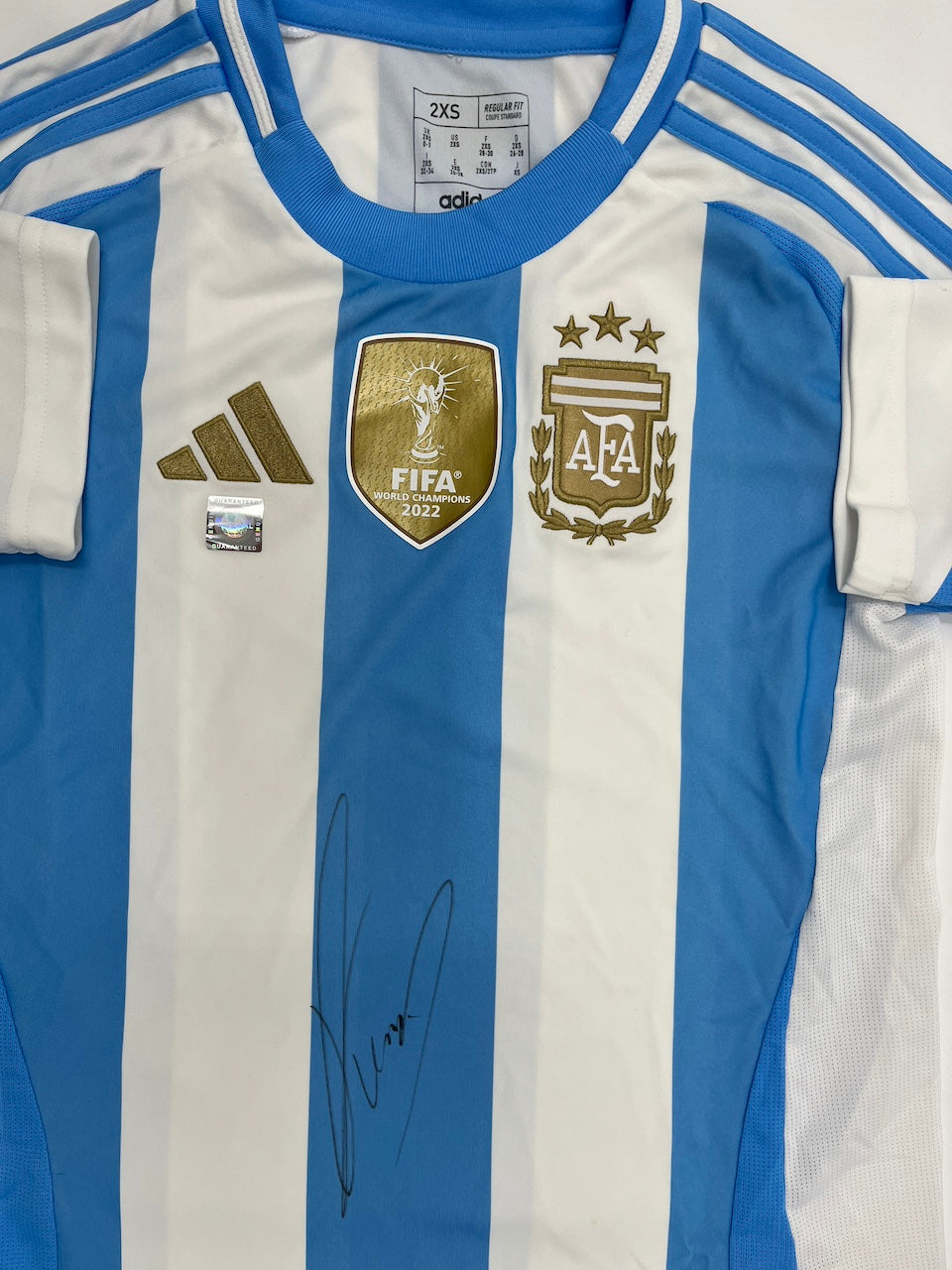 Argentinien Trikot Exequiel Palacios signiert im Rahmen COA Adidas 2XS